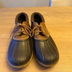 La Crosse Footwear Low Rubber Moc Duck Boots Womens Size 9 Rain Outdoor Lace Up